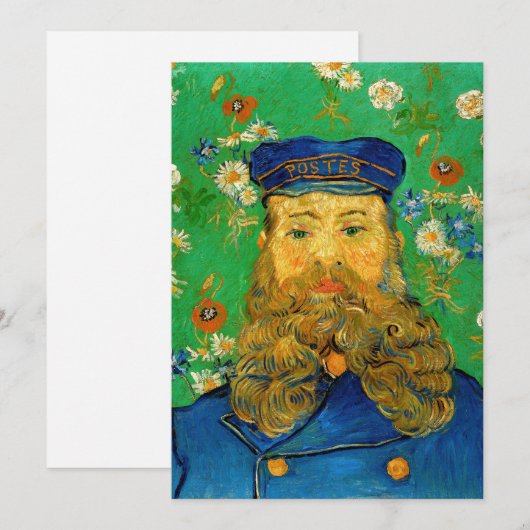 Vincent Van Gogh - Postman Joseph Roulin Kaart (Voorkant / Achterkant)