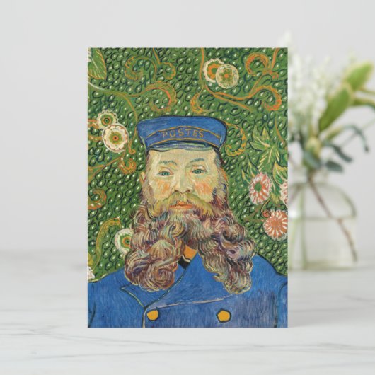 Vincent Van Gogh - Postman Joseph Roulin Kaart (Staand voorkant)
