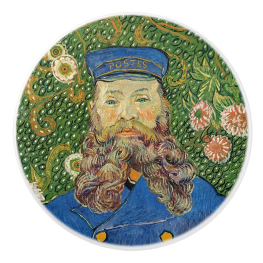 Vincent Van Gogh - Postman Joseph Roulin Keramische Knop (Voorkant)