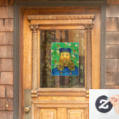 Vincent Van Gogh - Postman Joseph Roulin Raamsticker (Huis Deur)