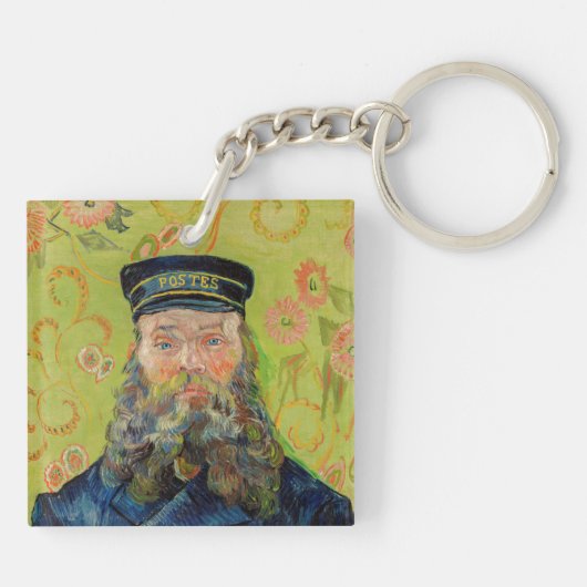 Vincent Van Gogh - Postman Joseph Roulin Sleutelhanger (Achterkant)