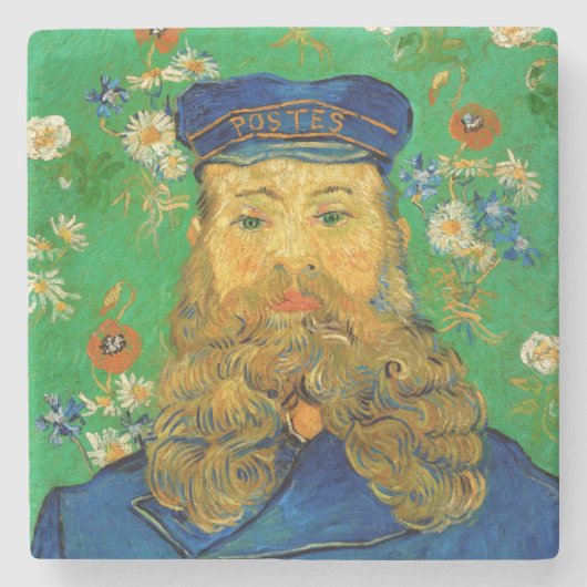 Vincent Van Gogh - Postman Joseph Roulin Stenen Onderzetter (Voorkant)