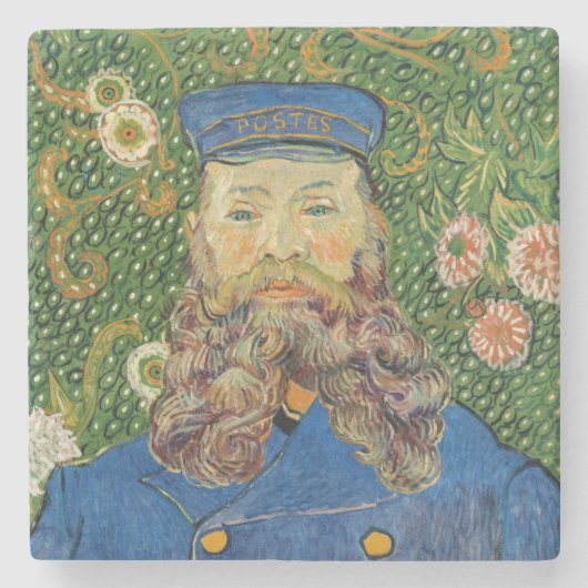 Vincent Van Gogh - Postman Joseph Roulin Stenen Onderzetter (Voorkant)