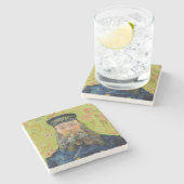 Vincent Van Gogh - Postman Joseph Roulin Stenen Onderzetter (Zijkant)