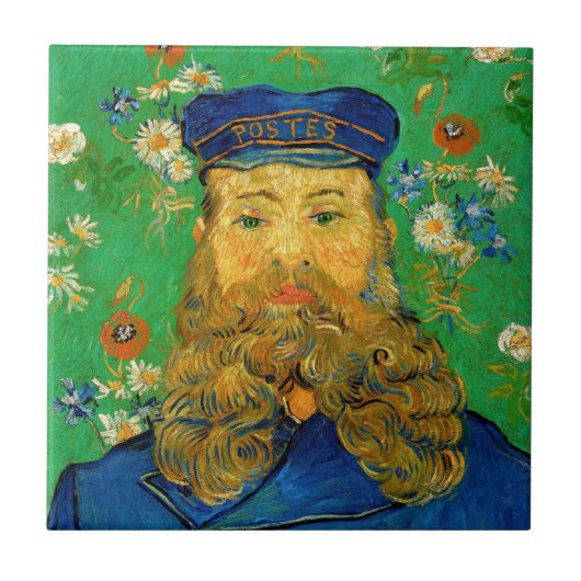 Vincent Van Gogh - Postman Joseph Roulin Tegeltje (Voorkant)