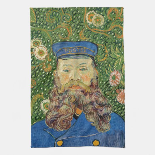 Vincent Van Gogh - Postman Joseph Roulin Theedoek (Verticaal)