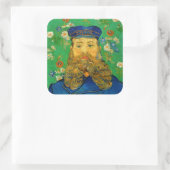 Vincent Van Gogh - Postman Joseph Roulin Vierkante Sticker (Tas)