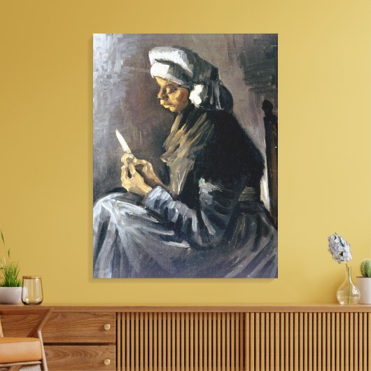 Vincent van Gogh Potato Peeler Canvas Afdruk (Insitu (Woonkamer))