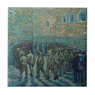 Vincent van Gogh Prisoners Exercising Keramische T Tegeltje