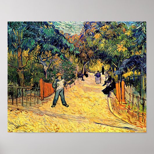 Vincent Van Gogh - Public Park in Arles Fine Art Poster (Voorkant)