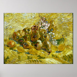 Vincent van Gogh Quinces, Lemons, Peren en druiven Poster