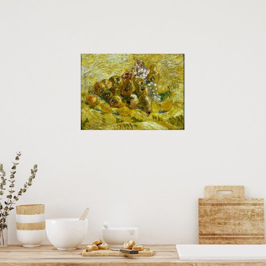 Vincent van Gogh Quinces, Lemons, Peren en druiven Poster (Keuken)