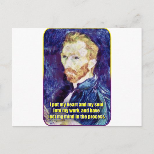 Vincent van Gogh - Quote Briefkaart (Voorkant)