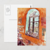 Vincent Van Gogh - Raam van Vincents studio Briefkaart (Voorkant / Achterkant)