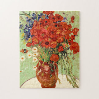 Vincent Van Gogh Red Poppies blijft nog leven schi Legpuzzel