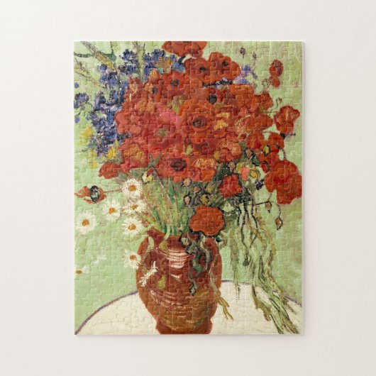 Vincent Van Gogh Red Poppies blijft nog leven schi Legpuzzel (Verticaal)