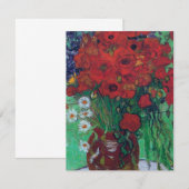Vincent Van Gogh - Red Poppies en Daisies Bedankkaart (Voorkant / Achterkant)