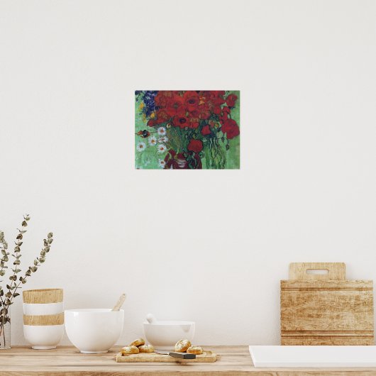 Vincent Van Gogh - Red Poppies en Daisies Poster (Keuken)