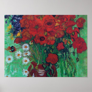 Vincent Van Gogh - Red Poppies en Daisies Poster