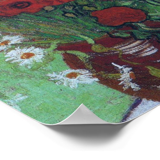 Vincent Van Gogh - Red Poppies en Daisies Poster (Hoek)