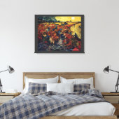 Vincent van Gogh, Red Vineyard Canvas Afdruk (Insitu (Slaapkamer))