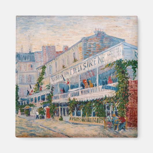 Vincent van Gogh - Restaurant de la Sirene Magneet (Voorkant)