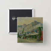 Vincent van Gogh | Restaurant de la Sirene Vierkante Button 5,1 Cm (Voorkant /achterkant)