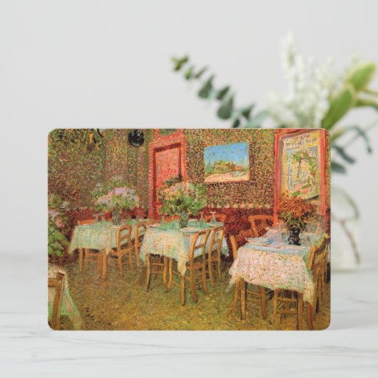 Vincent van Gogh Restaurant Soft Open Kaart (Staand voorkant)