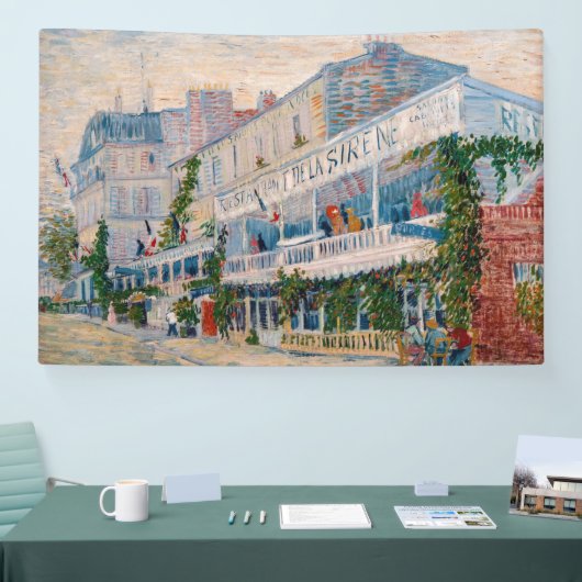 Vincent van Gogh - Restaurant van de Sirene Spandoek (Beurs)