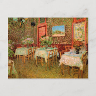 Vincent van Gogh Restaurant Zachte Open uitnodigin Briefkaart