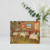 Vincent van Gogh Restaurant Zachte Open uitnodigin Briefkaart (Staand voorkant)