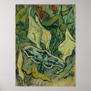 Vincent van Gogh - Reuzen-Nachtpauw Poster