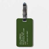 Vincent van Gogh - Reuzenpauw Bagagelabel (Achterkant verticaal)