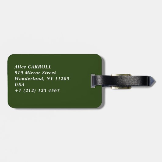 Vincent van Gogh - Reuzenpauw Bagagelabel (Achterkant horizontaal)