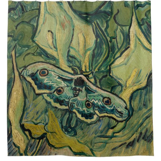 Vincent van Gogh - Reuzenpauw Douchegordijn (Voorkant)