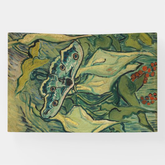 Vincent van Gogh - Reuzenpauw Spandoek (Horizontaal)