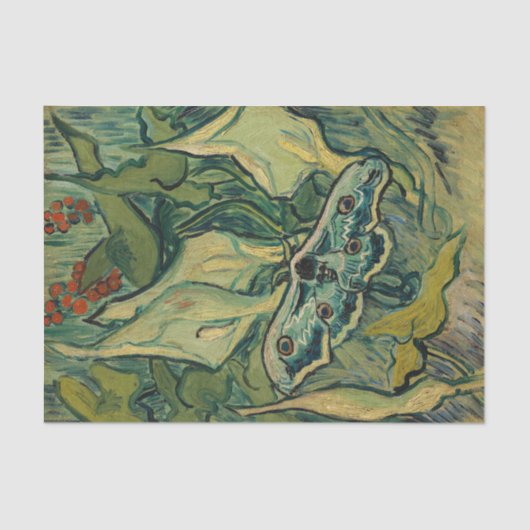 Vincent van Gogh - Reuzenpauw Tissuepapier (Voorkant)