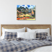 Vincent Van Gogh - Rieten Huizen Te Cordeville Canvas Afdruk (Insitu (Slaapkamer))