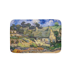 Vincent Van Gogh - Rietgedekte Huizen bij Cordevil Badmat
