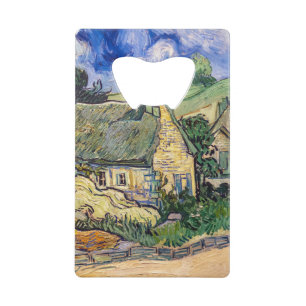 Vincent Van Gogh - Rietgedekte Huizen bij Cordevil Creditkaart Flessenopener