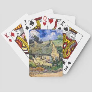 Vincent Van Gogh - Rietgedekte Huizen bij Cordevil Pokerkaarten