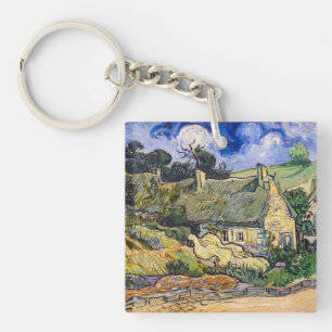 Vincent Van Gogh - Rietgedekte Huizen bij Cordevil Sleutelhanger