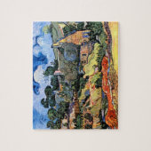 Vincent Van Gogh - Rietgedekte Huizen te Cordevill Legpuzzel (Verticaal)