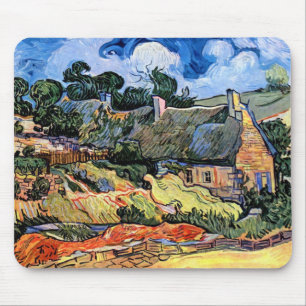 Vincent Van Gogh - Rietgedekte Huizen te Cordevill Muismat