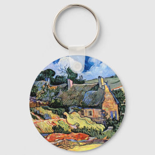 Vincent Van Gogh - Rietgedekte Huizen te Cordevill Sleutelhanger