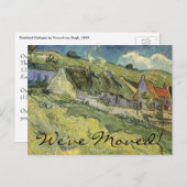 Vincent van Gogh - Rijtjeshuisjes Aankondigingskaart (Voorkant / Achterkant)