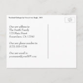 Vincent van Gogh - Rijtjeshuisjes Aankondigingskaart (Achterkant)