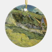 Vincent van Gogh - Rijtjeshuisjes Keramisch Ornament (Voorkant)