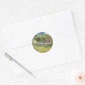Vincent van Gogh - Rijtjeshuisjes Ronde Sticker (Envelop)