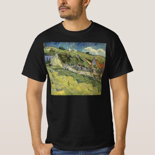 Vincent van Gogh - Rijtjeshuisjes T-shirt (Voorkant)